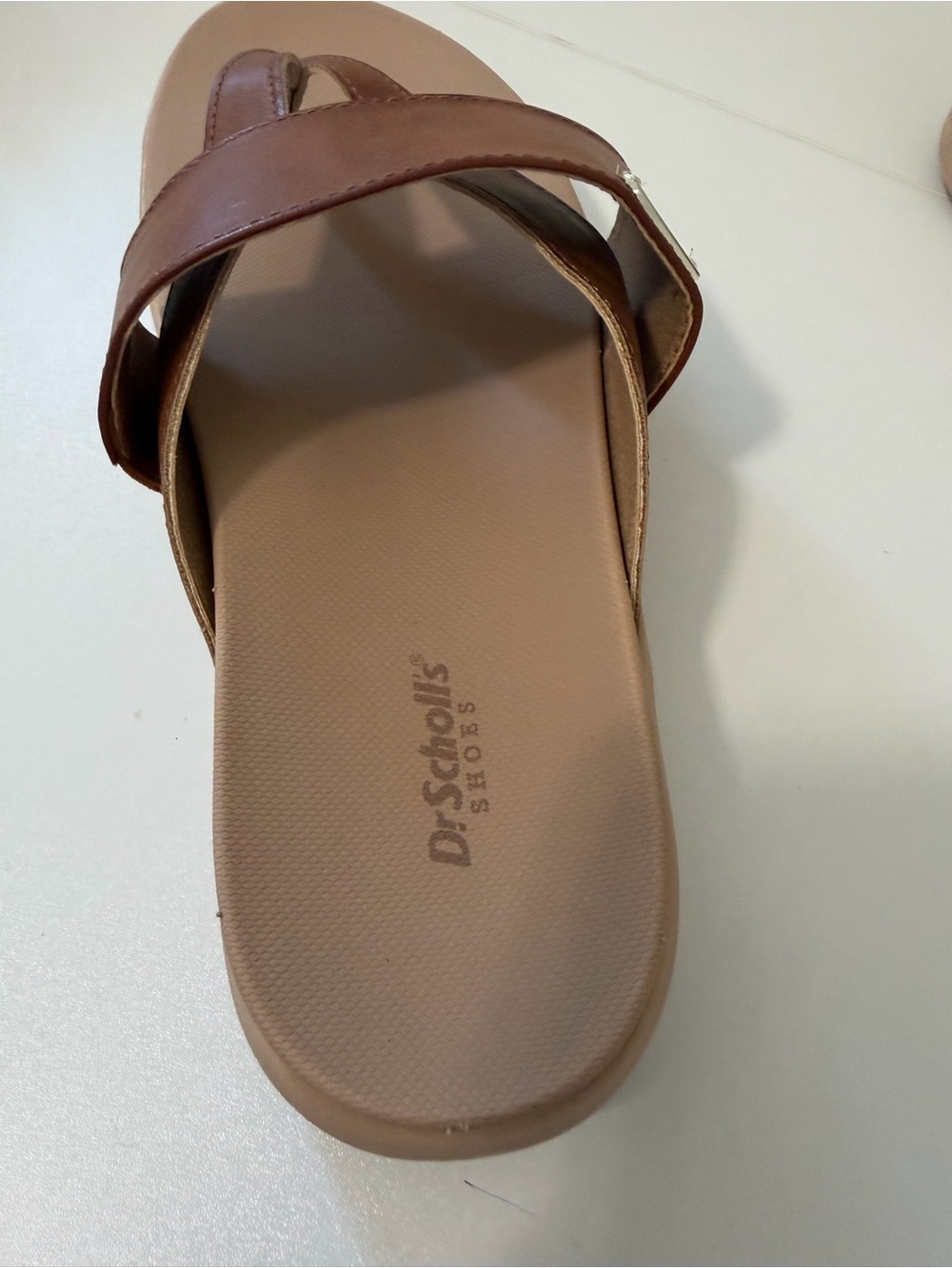 Dr. Scholl’s Brown Comfort Thong Slide Sandals size 7.5 - Picture 6 of 8
